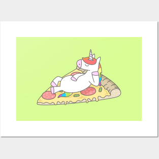 Unicorn Pizza Posters and Art